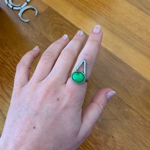 The 2 Bandits The Wall Ring Jade Silver